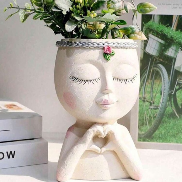 Other - Woman’s head planter vase